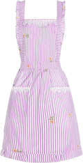 Funny Aprons for Women with Pockets, Kitchen Cooking Grilling Bbq Cute Chef by Aoomzoon