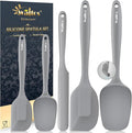 Walfos Silicone Spatula -5 Pieces Heat Resistant Kitchen Spoon Spatulas（600°F) by Walfos