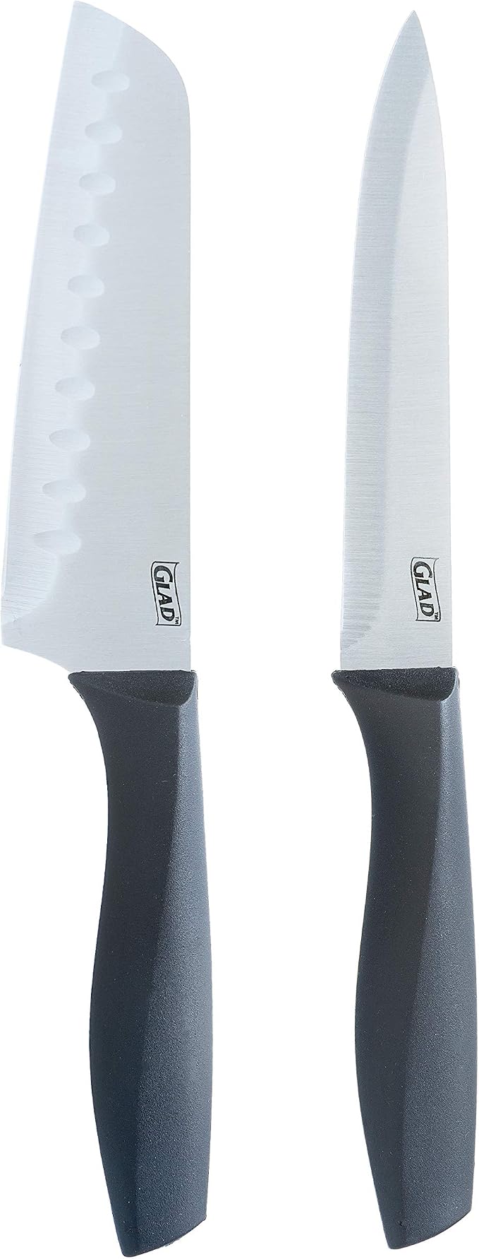 Glad Knife Set with Cutting Board, 5 Pieces | Sharp Santoku and Utility Knives - Image 3