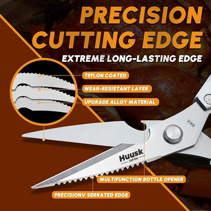 HUUSK Kitchen Scissors All Purpose - Image 3