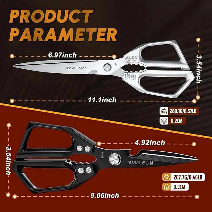 HUUSK Kitchen Scissors Set Upgraded - Image 6
