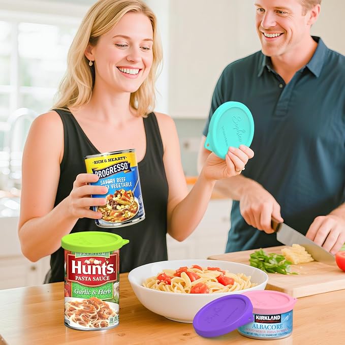 4PCs 3.4-inch Silicone Can Lids - Image 6