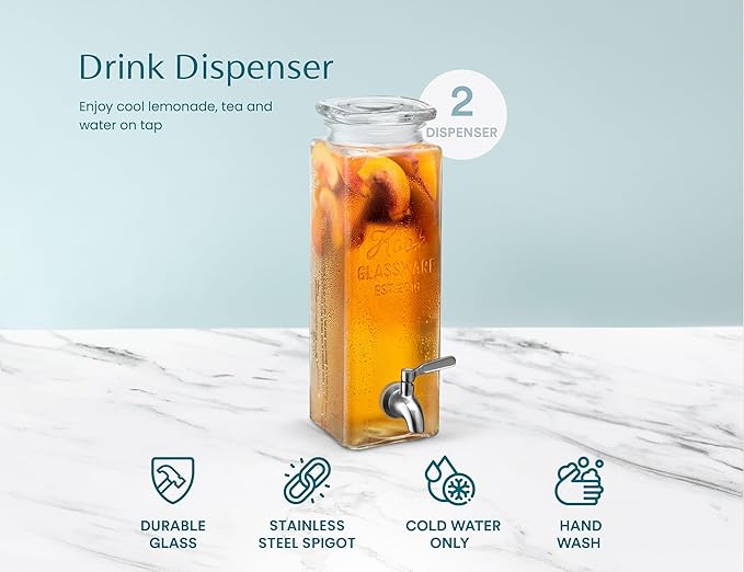 Kook Glass Drink Dispenser, - Image 7