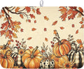 Fall Orange Pumpkin Dish Drying Mat by Unknown