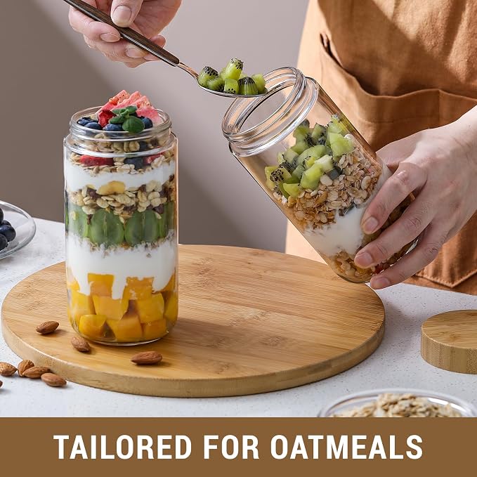 NETANY 4-pack 24oz Glass jars - Image 4