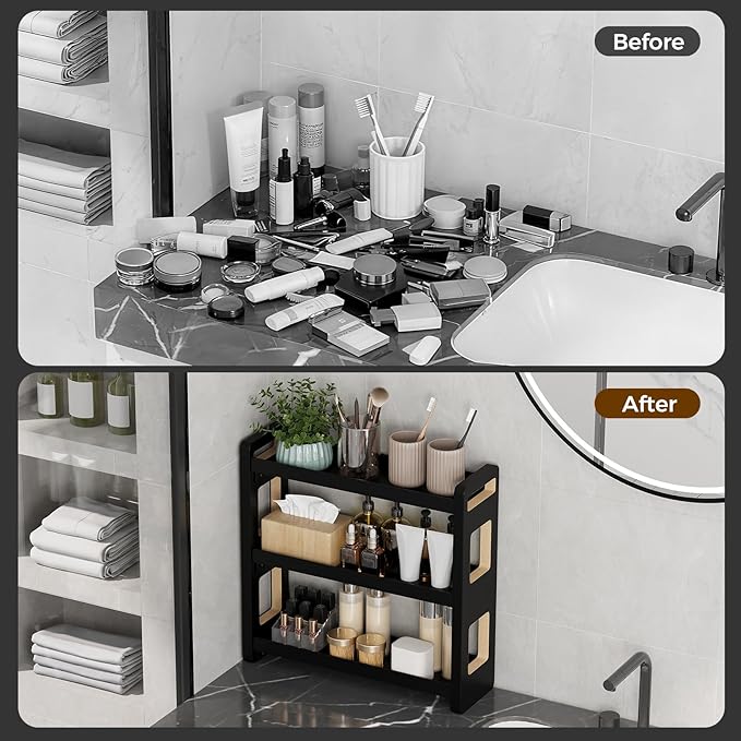 Bathroom Counter Organizer, Bathroom Counter Shelf, Bathroom Organizers - Image 3