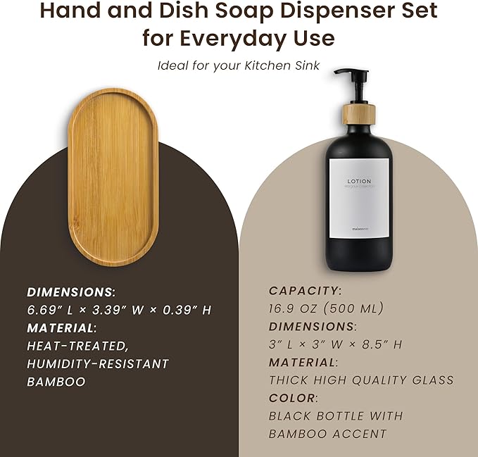 MaisoNovo Glass Dish Soap Dispenser - Image 4