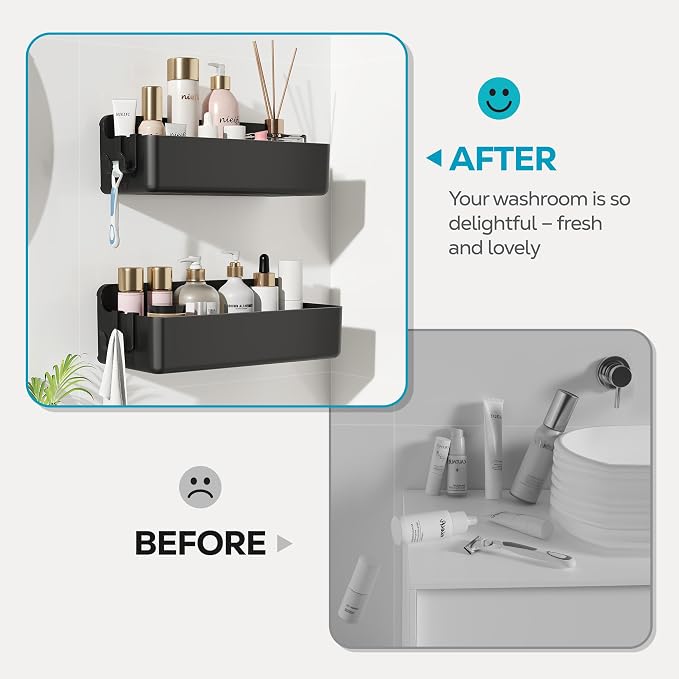 Nieifi Adhesive Wall Shelf, Shower Shelves, Shower Organizer - Image 6