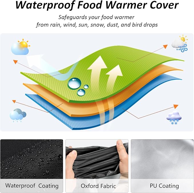 Food Warmer Cover, Heavy Duty Waterproof and Dustproof Covers - Image 3