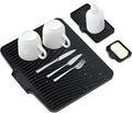 Silicone Dish Drying Mat for Kitchen Counter, Dish Drying Pad, Non-Slip Drain by COPLIB