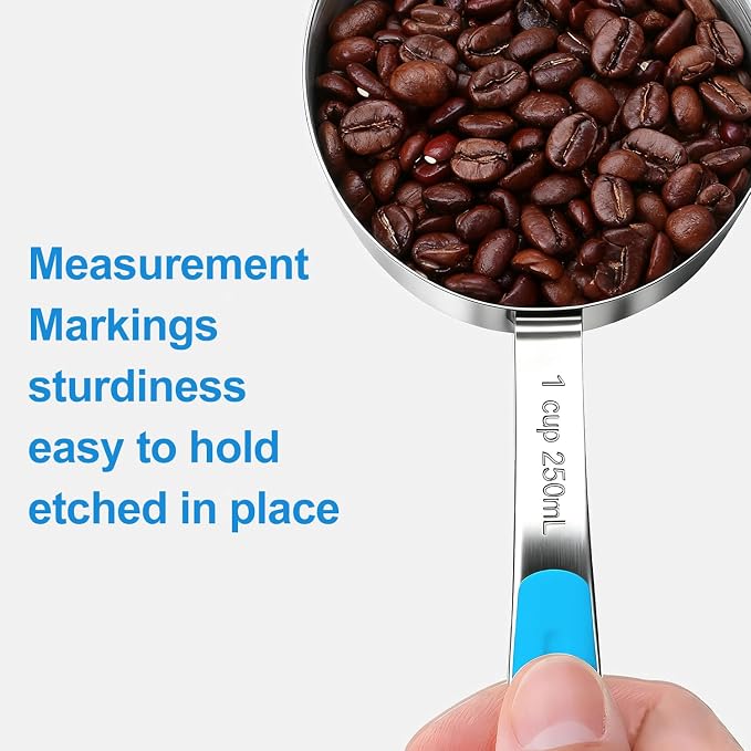 Bopei Measuring Cups and Spoons Set Stainless Steel 10 Piece - Image 4