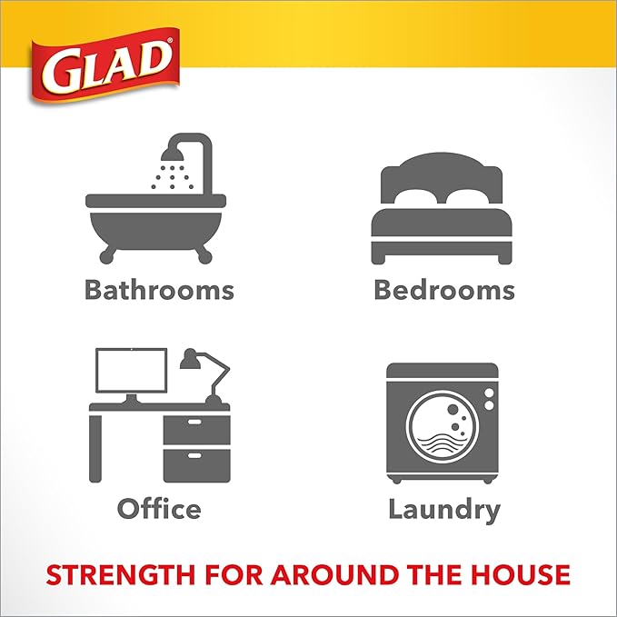 Glad Small Kitchen Drawstring Trash Bags, 4 Gallon, Febreze Sweet Citron & Lime - Image 5
