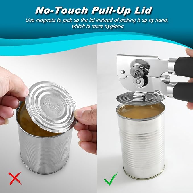 Can Opener Manual, Heavy Duty Handheld Can Opener - Image 2