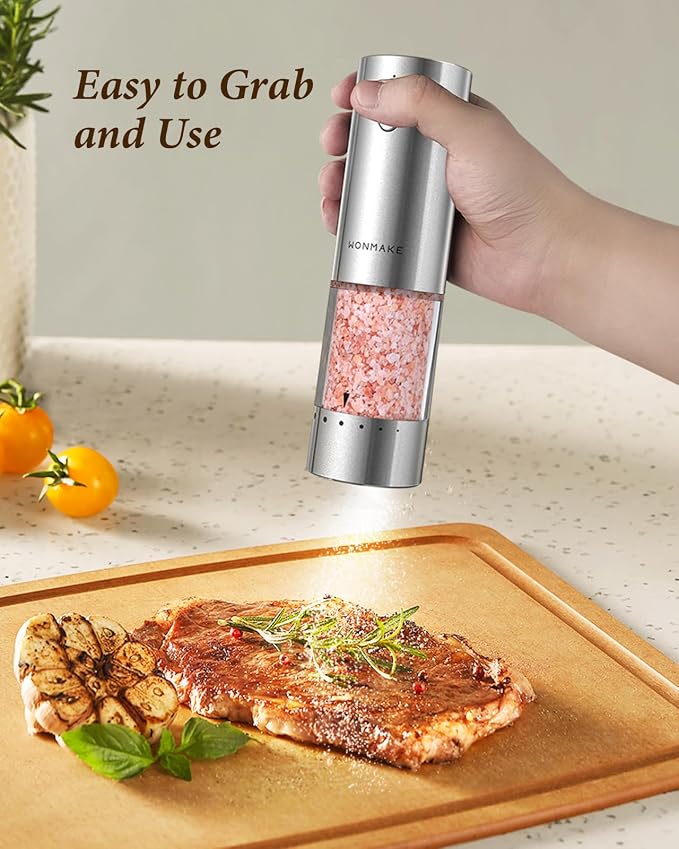 Electric Salt and Pepper Grinder Set - Image 7