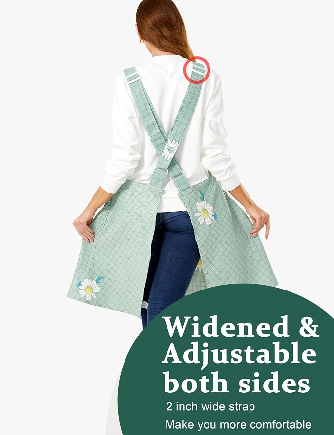 Cozy Adjustable Cross Back Aprons - Image 3