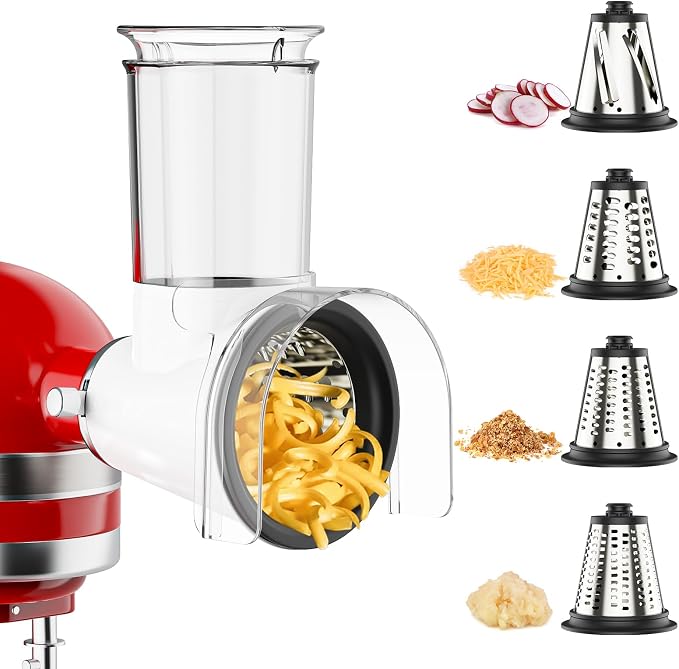 Cheese Grater Attachment for KitchenAid, Large Cheese Grater by COFUN