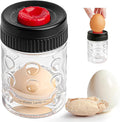 2 in 1 Egg Peeler with Piercer, Hard Boiled Egg Shell Remover Tool with Rotary by WhiteRhino