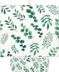 Watercolor Plant Green Leaves Dish Drying Mat by Unknown