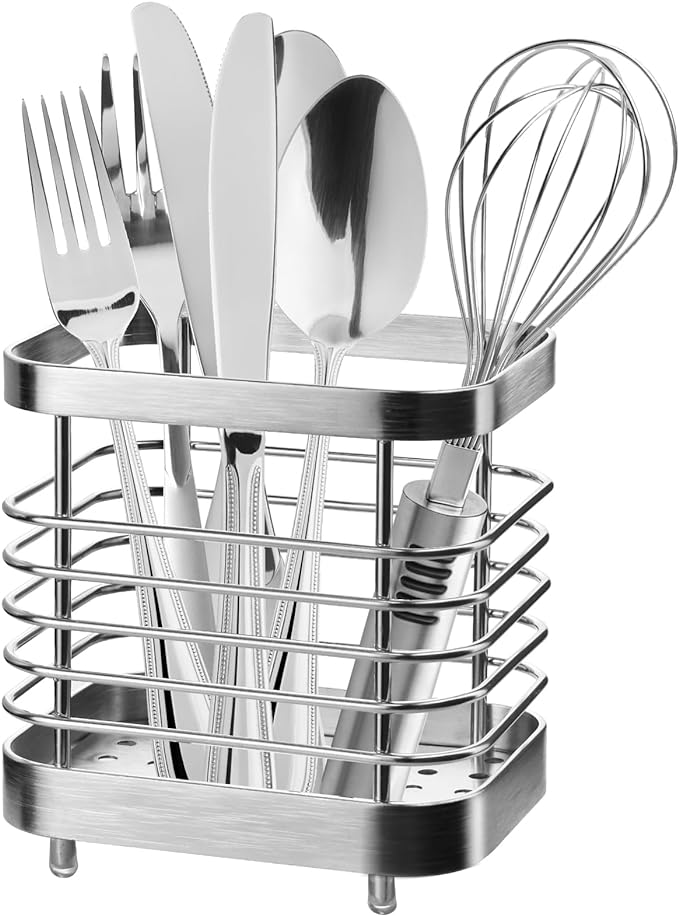 Utensil Holder, Stainless Steel Utensil Drying Rack by IWNTWY