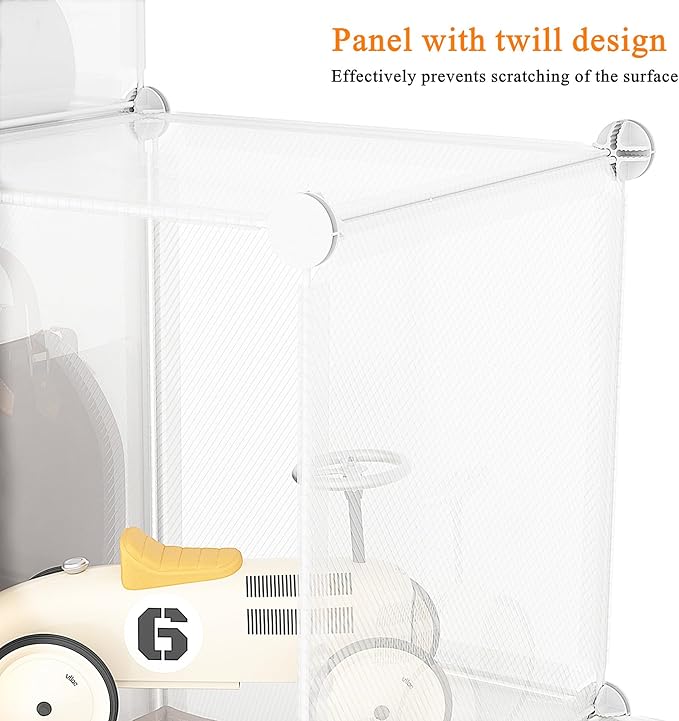 AWTATOS Cube Storage Organizer, Closet Organizers and Storage, 6 Cube Shelves - Image 8
