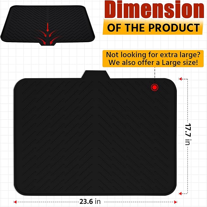 Luxet Silicone Dish Drying Mat - Image 2
