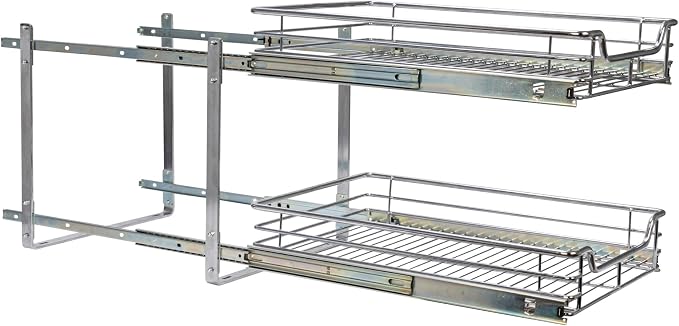 Household Essentials Glidez Multipurpose Chrome-Plated Steel Pull-Out/Slide-Out - Image 9