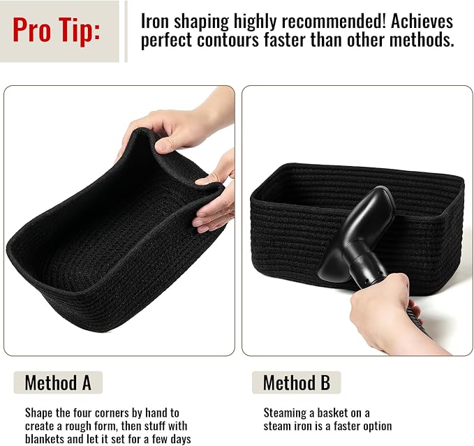 8 Pack Small Storage Baskets for Organizing, Woven Rope Bins for Bathroom - Image 7