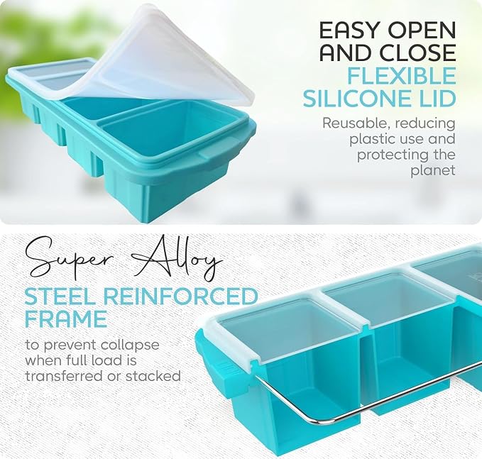 Silicone Freezer Tray With Lid - Image 4