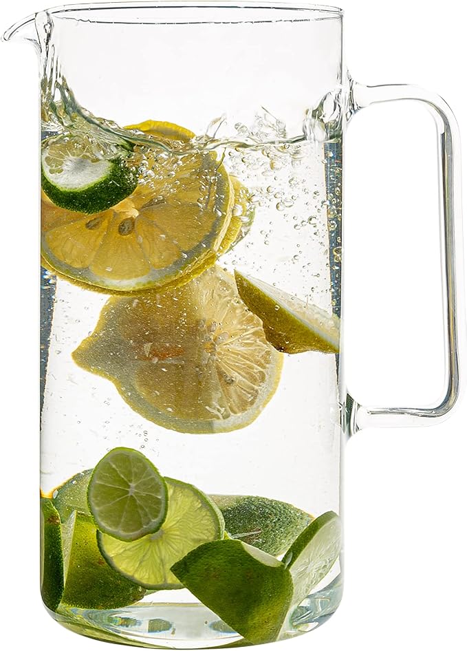 Simax Glass Pitcher, 64 Ounce Borosilicate Glass, Made in Europe Hot and Cold by SIMAX