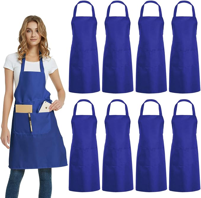 DUSKCOVE 8 Pack Bib Aprons Bulk by DUSKCOVE
