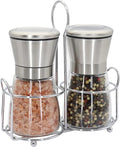 Premium Stainless Steel Salt and Pepper Grinder Set by Mincham