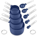 Measuring Cups and Spoons Set, 10 Pieces Nesting Measure Cups and Spoons by FONYA