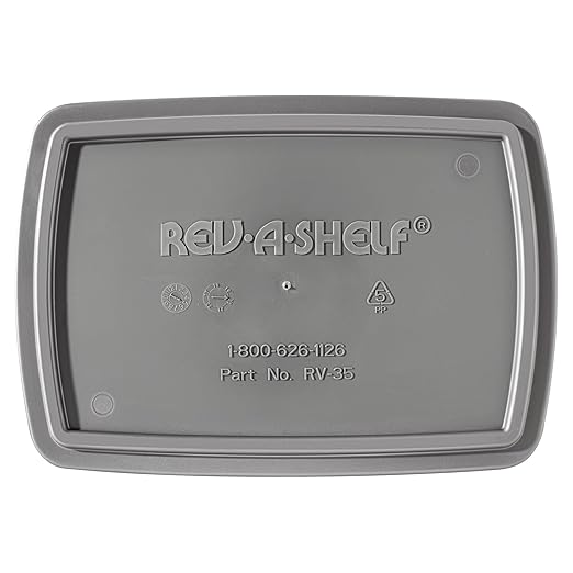 Rev-A-Shelf 35 qt. Silver Polymer Replacement Waste Container Pullouts - Image 4