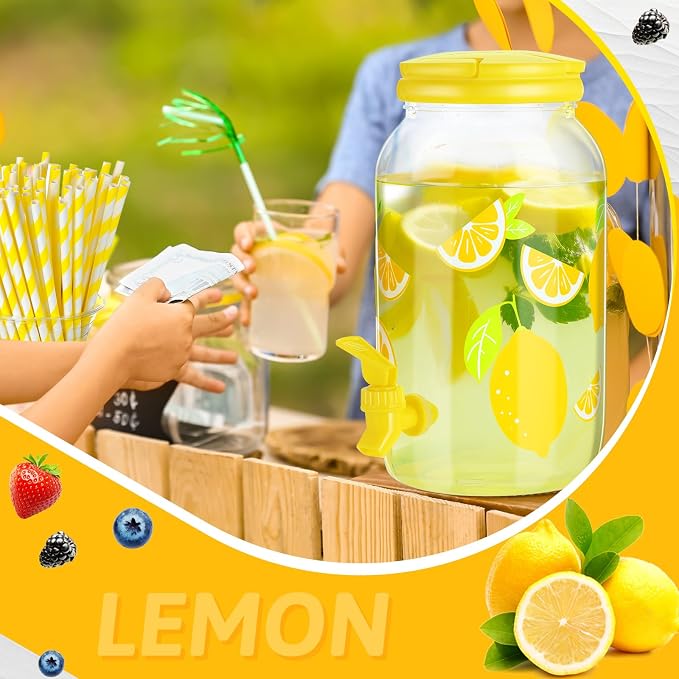 Havawish 2 Pcs 1 Gallon Plastic Beverage Dispenser - Image 5