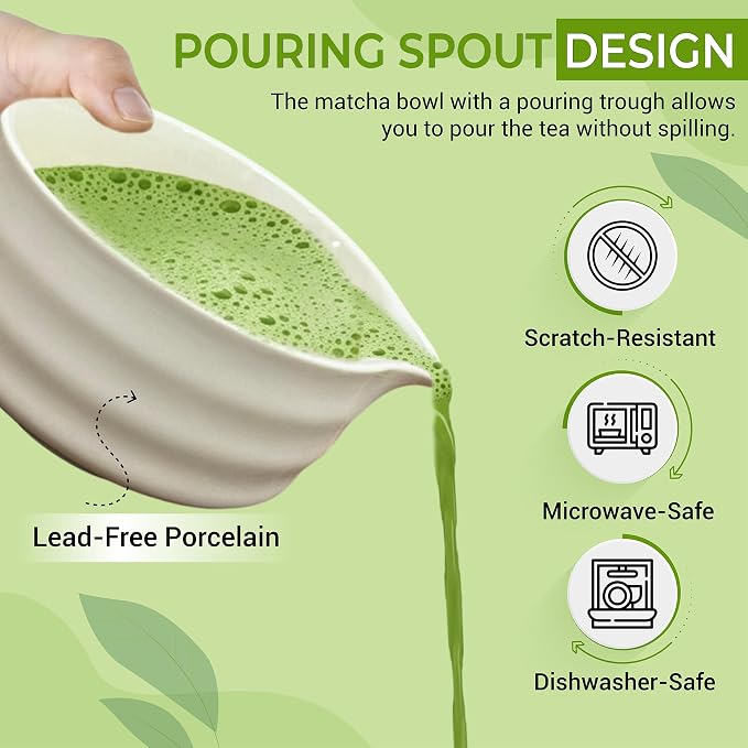 Matcha Whisk Set with Matcha Bowl - Image 4