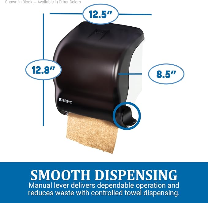 San Jamar Classic Element Paper Towel Dispenser Wall-Mounted Commercial Roll - Image 5