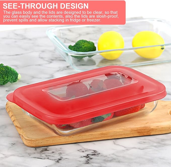 KOMUEE 8 Pieces Glass Baking Dish - Image 4