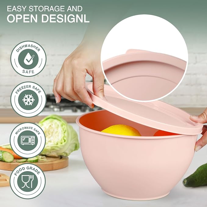 Greentainer Plastic Mixing Bowls - Image 3