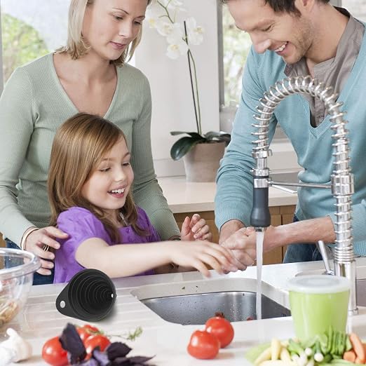 Funnels for Kitchen Use, Food Grade Silicone Collapsible Kitchen Funnel - Image 7