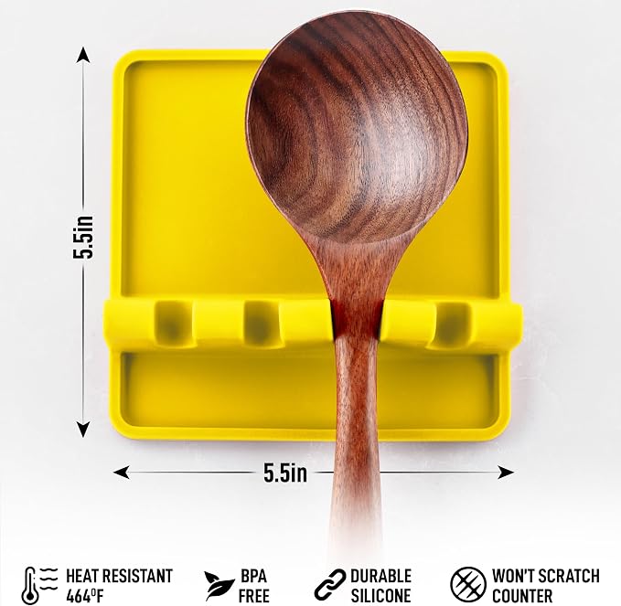 Zulay Kitchen Silicone Utensil Rest - Image 4