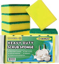 Heavy Duty Scrub Sponge for Cookware, Dual-Sided Cleaning Pot Scrubber by GooHeraInc
