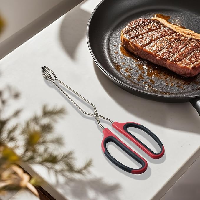 HINMAY Stainless Steel Scissor Tongs - Image 6