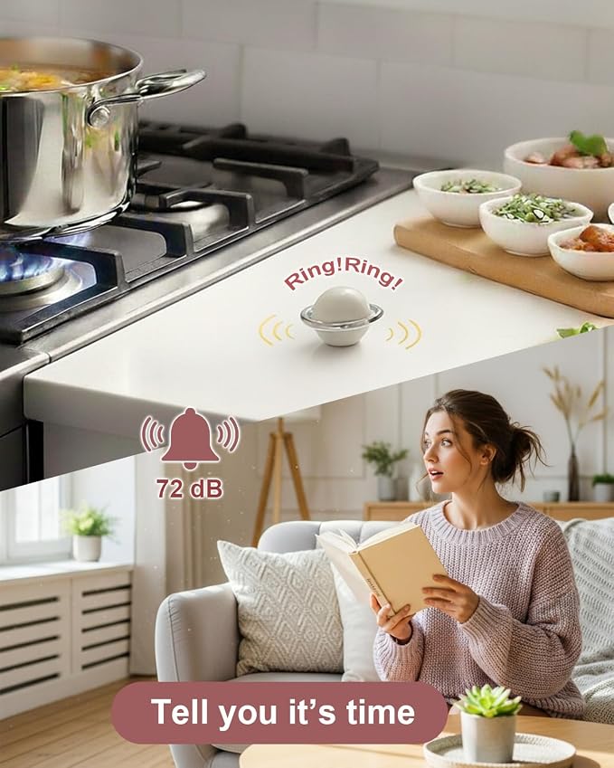 Kitchen Timer for Cooking, Magnetic Mechanical Timers - Image 3