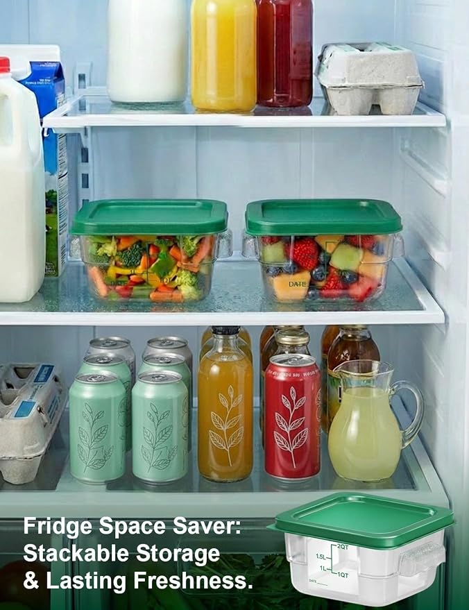 4 Pack 2QT Food Storage Containers - Image 5
