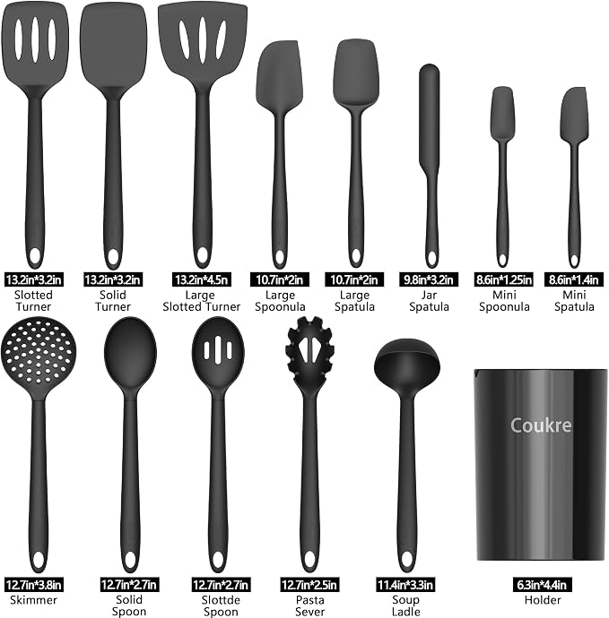 Coukre Silicone Kitchen Cooking Utensils Set - Image 2