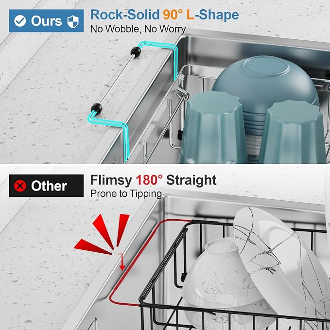 GSlife Dish Drying Rack Over the Sink - Image 3