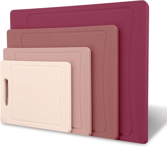 COOK WITH COLOR Non-Slip Cutting Board Set – Kitchen Essentials with Easy Grip - Image 8