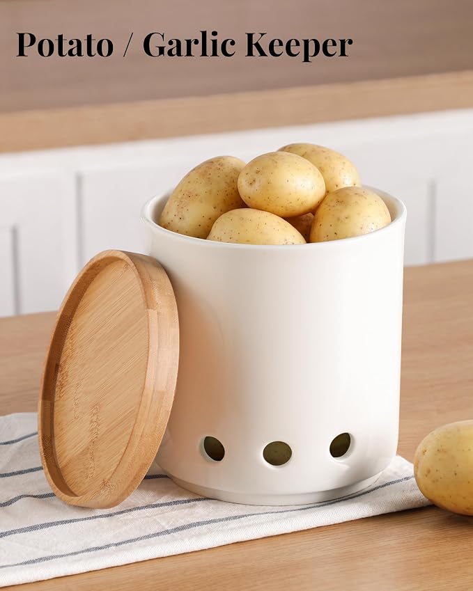 LoeJan 7.3“ 360° Rotating Ceramic Utensil Holder - Image 6