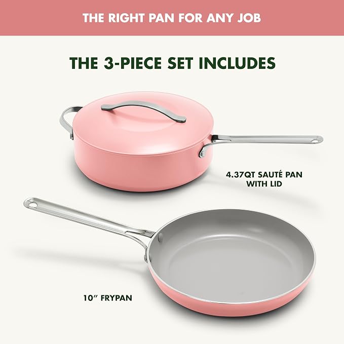GreenPan Nova 10” Frying Pan Skillet and 4.37QT Sauté Pan - Image 4