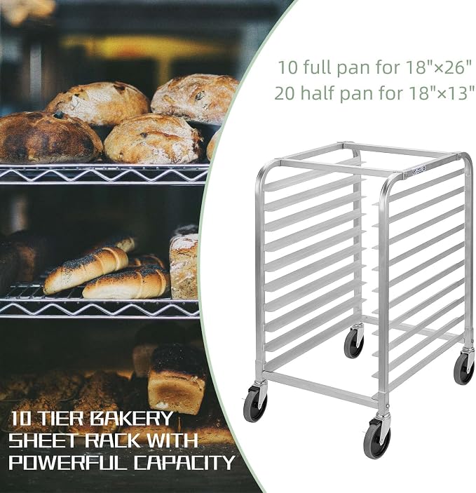 HALLY SINKS & TABLES H Bun Pan Rack 10 Tier - Image 4
